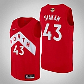 Raptors 43 Pascal Siakam Red 2019 NBA Finals Earned Edition Nike Swingman Jersey,baseball caps,new era cap wholesale,wholesale hats